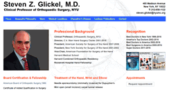 Desktop Screenshot of glickelhandsurgeon.com