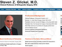Tablet Screenshot of glickelhandsurgeon.com